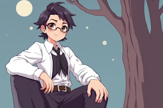 draw any cartoon style, original character or fanart