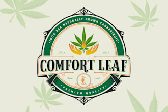 design an attractive cannabis mascot cartoon logo