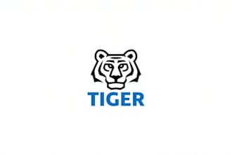 do simple line style tiger face abstract icon mascot logo