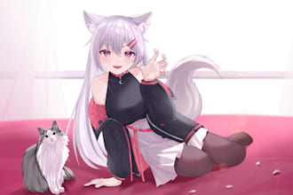 draw anime art illustration, concept art, fanart