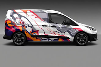 design professional truck, car, van, boat wrap for you