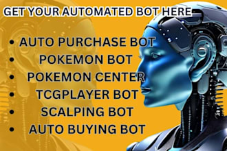 develop a custom auto checkout booking pokemon target auto purchase bot