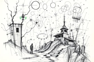 create a scribble sketch for authors, album covers and more