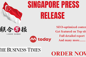 do singapore press release writting and distribution to singapore media outlet