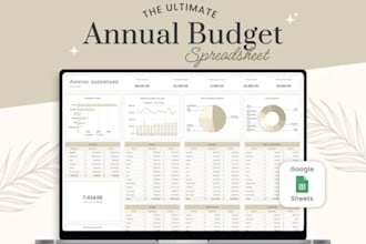 create monthly annual budget planner google excel spreadsheet template formulas