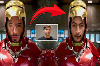 change face, head change, body change, face swap photo retouching