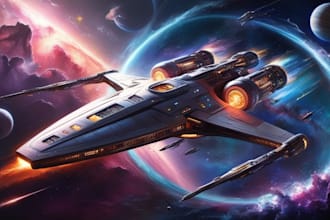 paint original space scenes, any science fiction, spaceships