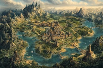 make a custom fantasy or sci fi maps for your rpg or novel