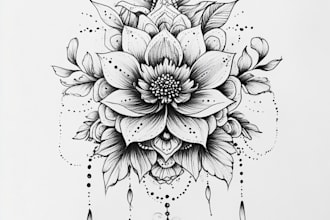 make hand draw your amazing custom tattoo design