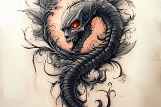make traditional tattoo designs in my style