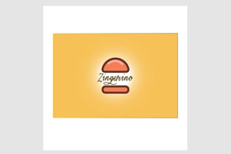 design custom burger, chef, food and restaurant logo