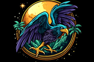 create a fantasy game logo and branding