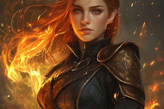do a stunning dnd character art illustration for you