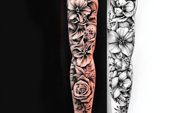do custom tattoo design , anime , traditional or realistic sleeve tattoo artist