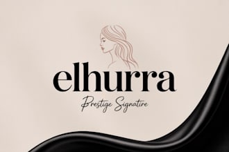 do custom minimalist logo design and full brand identity kit