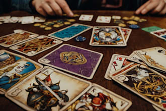 do card game development, card game design, card game app, 2d card game, online