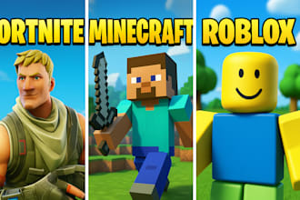 custom thumbnails for fortnite minecraft roblox