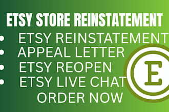 reinstate your etsy shop with expert appeal etsy reopen