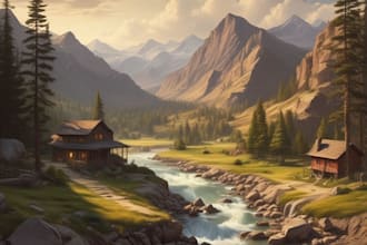 draw a magical environment concept art