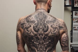 stunning custom tattoo design, viking, nordic