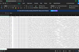do data scraping from amazon, ebay, or any website