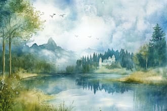 create amazing stylized environment concept art, fantasy landscape