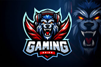 do awesome gaming featuring a fierce face mascot logo design