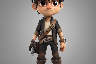 create an expert 3d characters for games animation and more