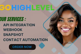 do gohighlevel api integration and webhook for shanpshot contact automation ghl