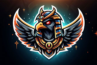 do horus esport mascot logo design