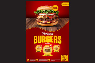 design modern food, sport, party, event flyer