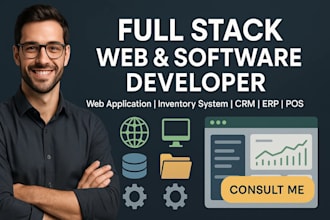 build a fullstack web application, desktop app, management software, backend