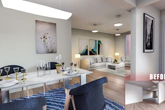 renew 3d interior apartment, living room, bedroom, kitchen,cabinet, theater room