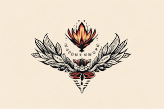 make minimalist line art tattoo design