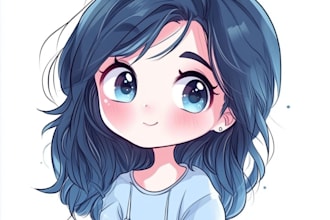 draw anime art character design illlustration, fanart
