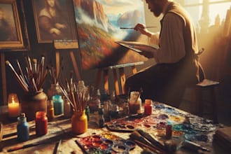 make reproduction of any painting in oil colors
