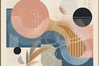 design modern canvas wall art, minimal designs and abstract art