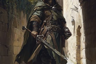 draw a dnd character art and dnd character art