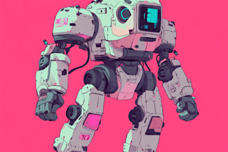 crate a mecha, robot, sci fi concept art