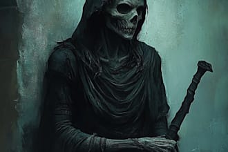 do a horror and fantasy horror character art