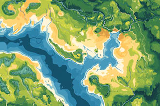 draw a vector map in illustrator