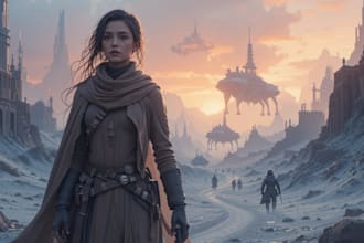 draw a sci fi, star wars, mecha, sprite dnd art
