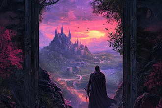 create a stunning fantasy or scifi book cover for you
