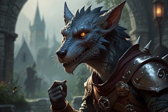 design a dnd character art and dnd character art