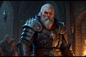 design a dnd character art
