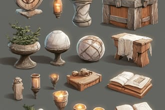create high quality game objects, props, etc for your games