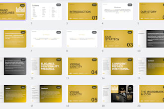 make complete brand guideline, logo for your brand