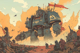 draw warhammer illustration based on your description