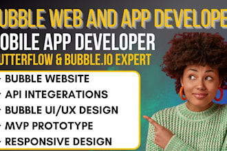 build responsive bubble io web app mvp saas as your expert bubble developer