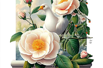 create custom botanical illustration, concept art, sketches